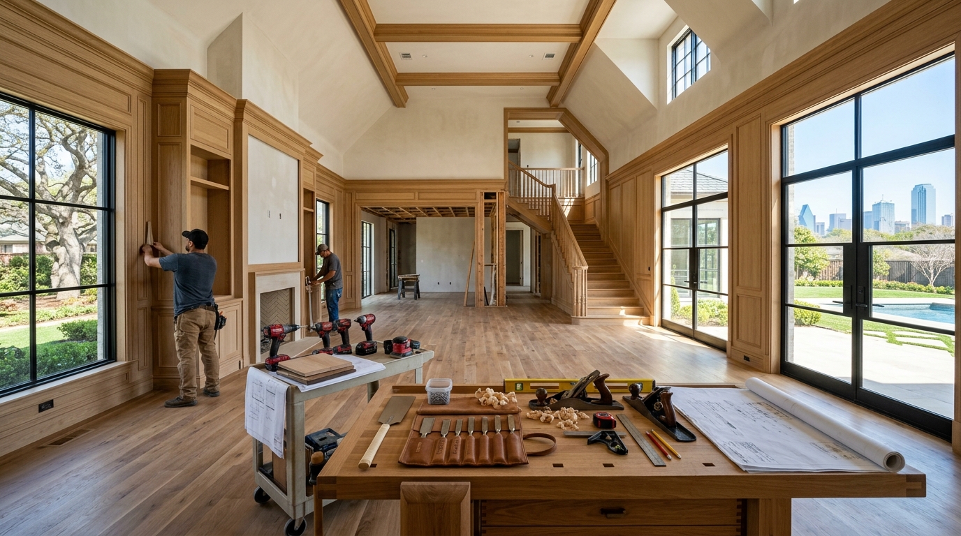 Dallas residential craftsmanship project background